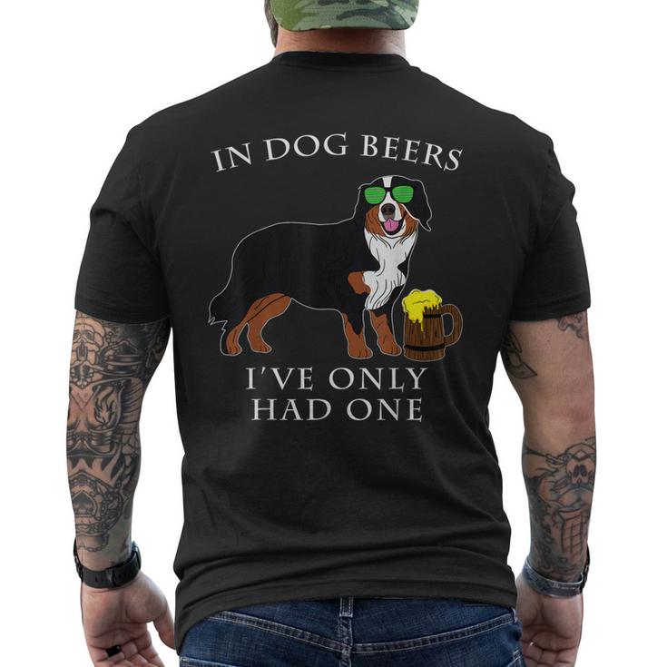Bernese Mountain Dog T  Irish St Patrick Day Men's Crewneck Short Sleeve Back Print T-shirt