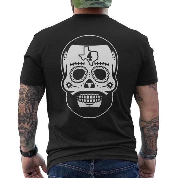 Dak Prescott Sugar Skull Men's Back Print T-shirt