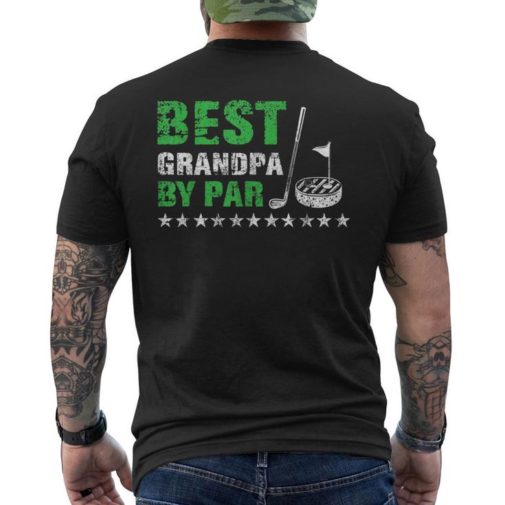 Best Grandpa By Par Golf Lover Fathers Day Dad Men's Back Print T-shirt