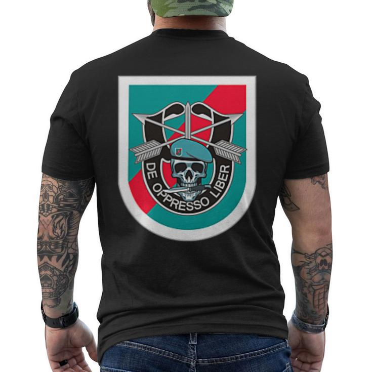 20Th Special Forces Group Veteran 20Th Sfg 4Th Of July Mens Men's T-shirt Back Print