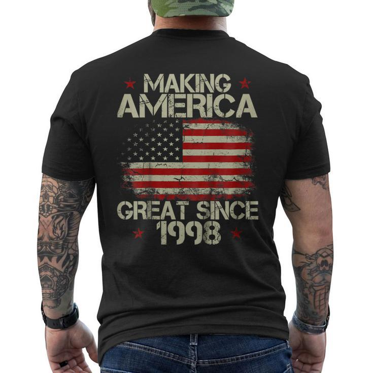 21St Birthday Making America Great Since 1998 Men's Back Print T-shirt