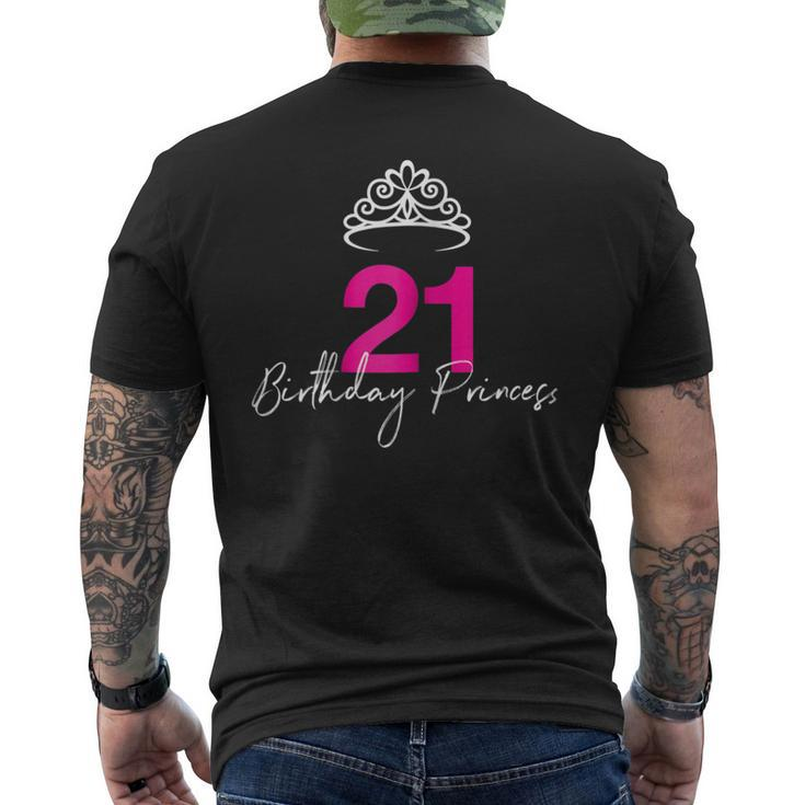 21St Birthday Princess Tshirt For Her Men's Back Print T-shirt