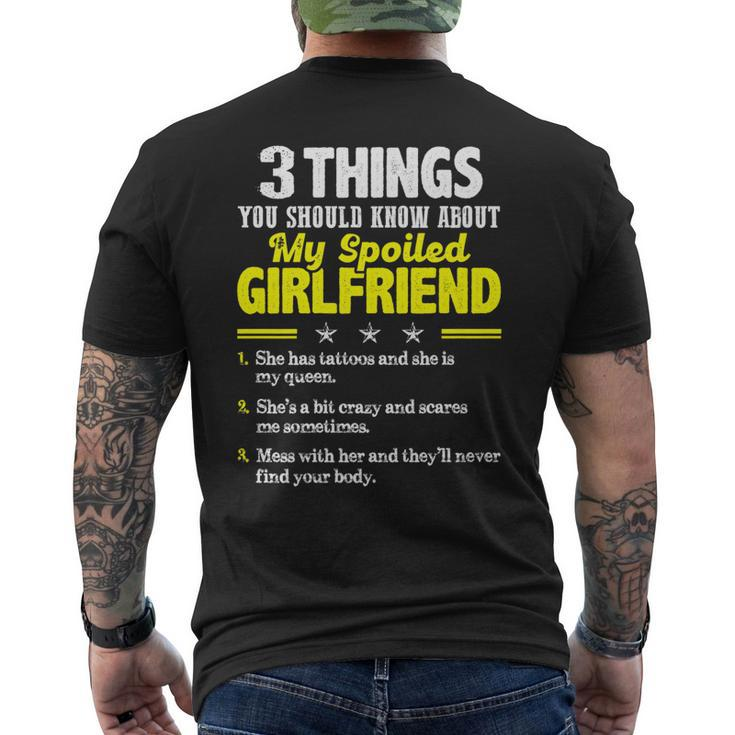 3 Things You Should Know About My Spoiled Girlfriend - Men's T-shirt Back Print