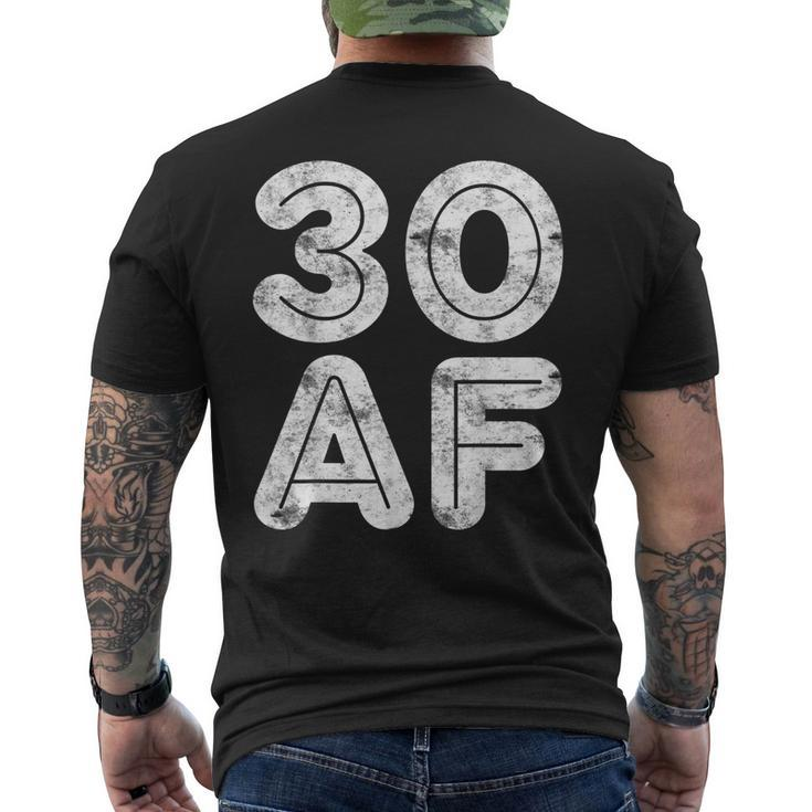 30 Af 30Th Birthday Shirt V2 Men's Back Print T-shirt