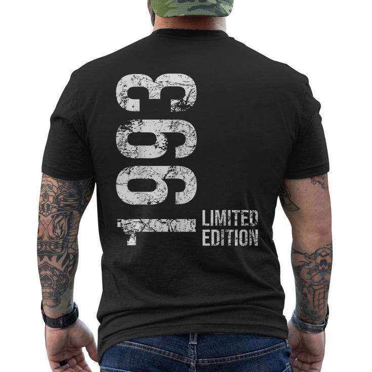 30Th Birthday 30 Years Man Woman Retro Vintage 1993 Men's Back Print T-shirt