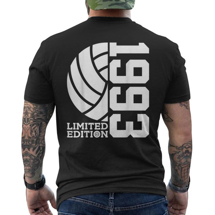 30Th Birthday Volleyball Limited Edition 1993 Men's Back Print T-shirt