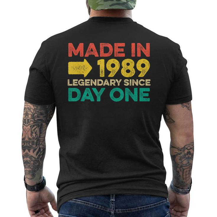 32 Year Old Men Women Born In 1989 For Birthday Men's Back Print T-shirt