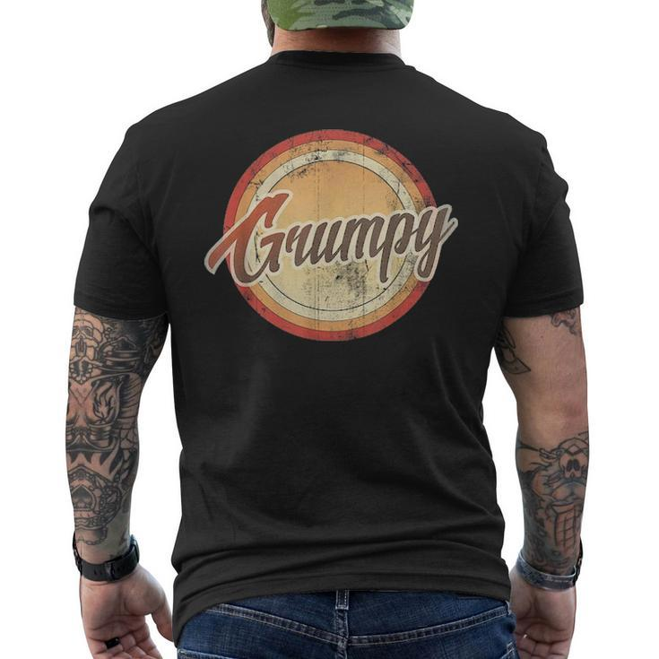 Graphic 365 Grumpy Vintage Retro Fathers Day Men Men's T-shirt Back Print