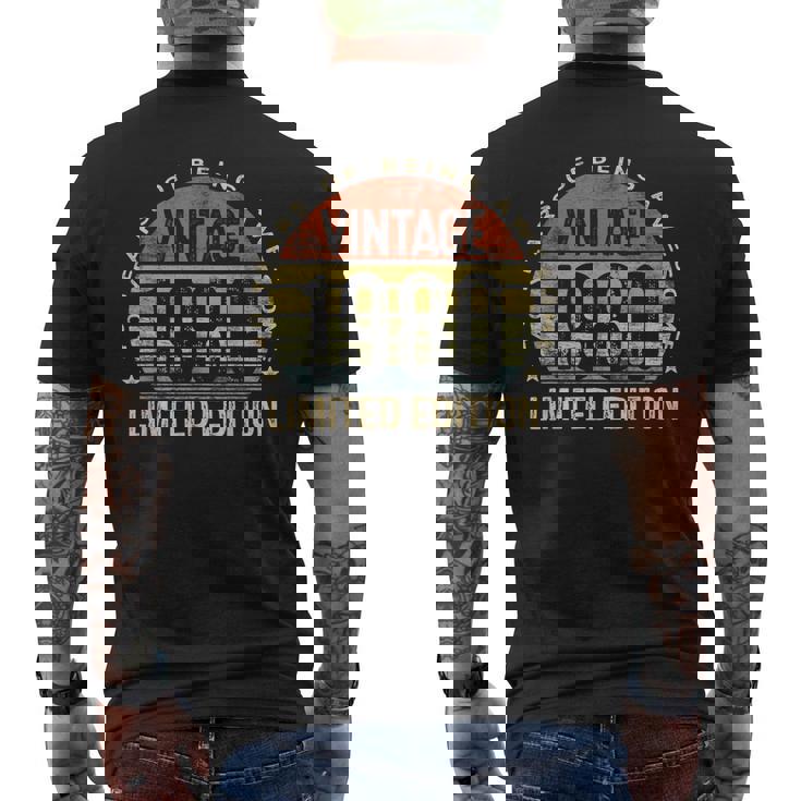 40 Year Old Vintage 1980 Limited Edition 40Th Birthday Men's Back Print T-shirt