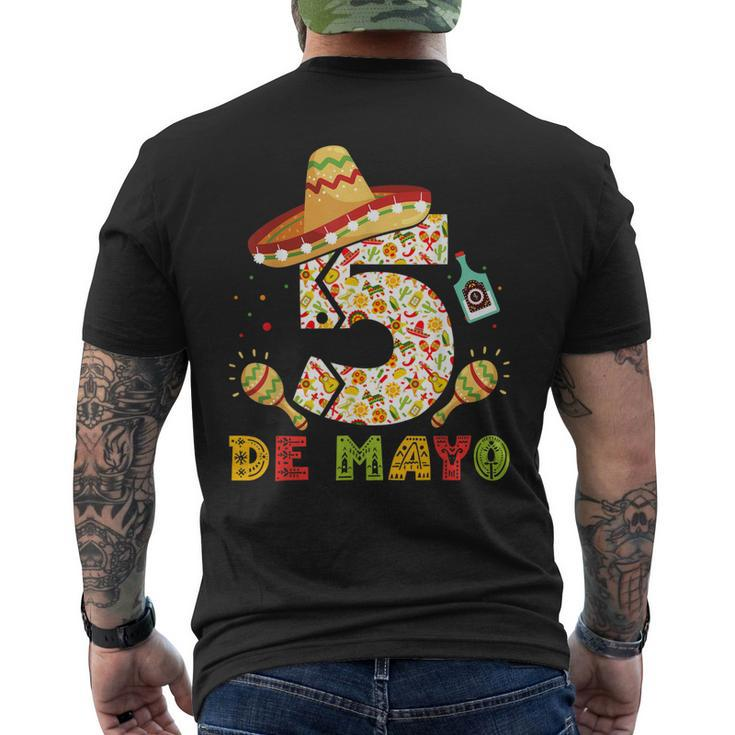 5 De Mayo Fiesta Party Mexican Fiesta Sombrero Men's Back Print T-shirt