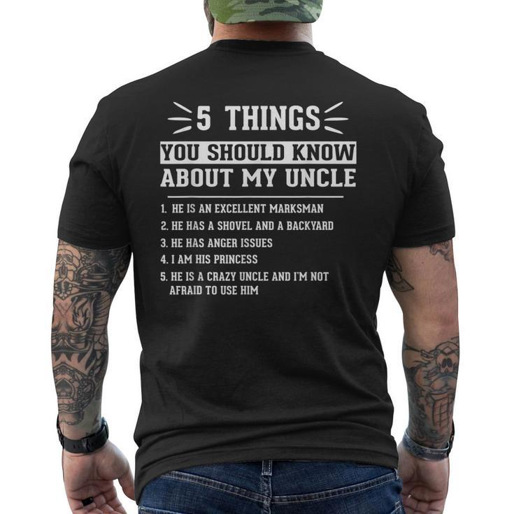 5 Things You Should Know About Uncle Cute Uncle Niece Men's T-shirt Back Print