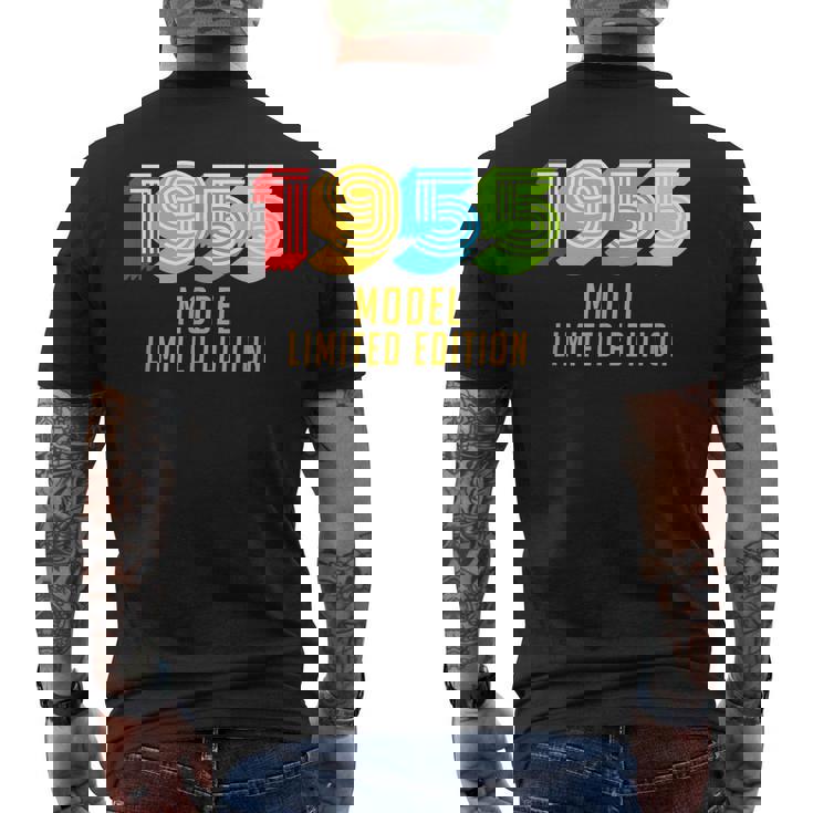 65Th Birthday 1955 Model Limited Edition Birthday Men's Back Print T-shirt