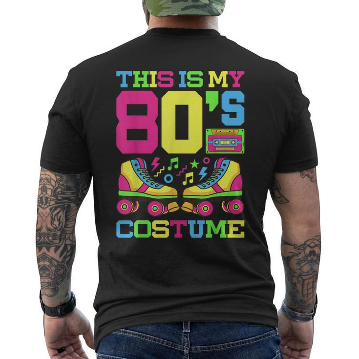 80S Costume 1980S Theme Party Eighties Styles Fashion Outfit Men's Back Print T-shirt