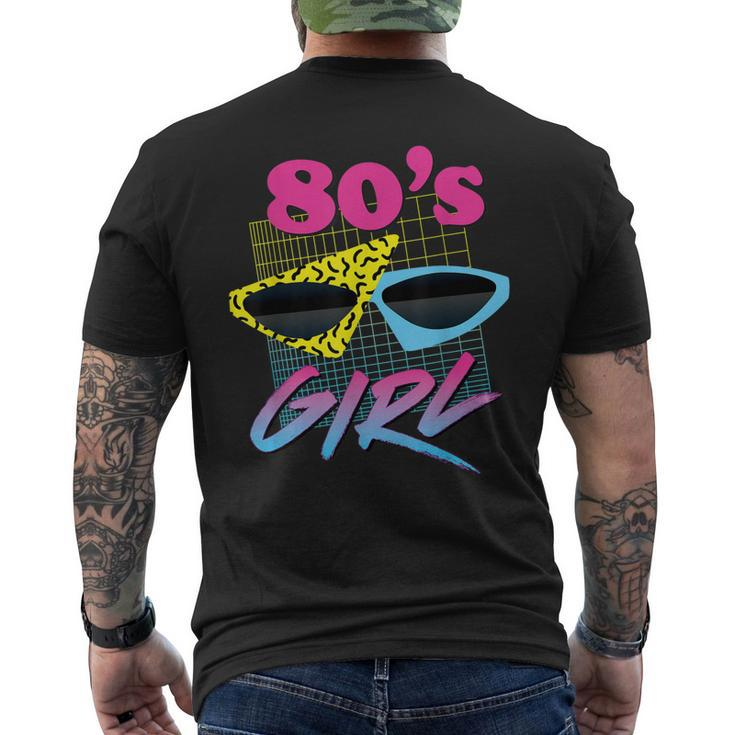This Is My 80S Girl Costume Party Men's Back Print T-shirt