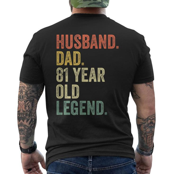 Mens 81St Birthday For Men Vintage Dad 1939 81 Men's T-shirt Back Print