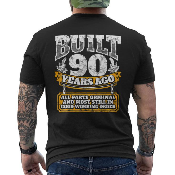 90Th Birthday B-Day Saying Age 90 Year Joke Men's Back Print T-shirt