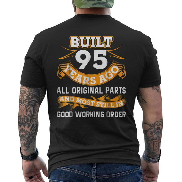95Th Birthday Shirts 95 Years Old Men's Back Print T-shirt