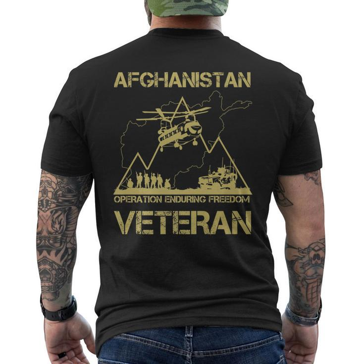 Afghanistan Veteran Graphic Men's T-shirt Back Print