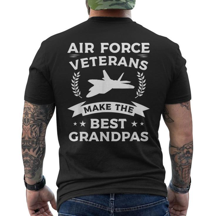 Air Force Veterans Make The Best Grandpas Veteran Grandpa V2 Men's T-shirt Back Print
