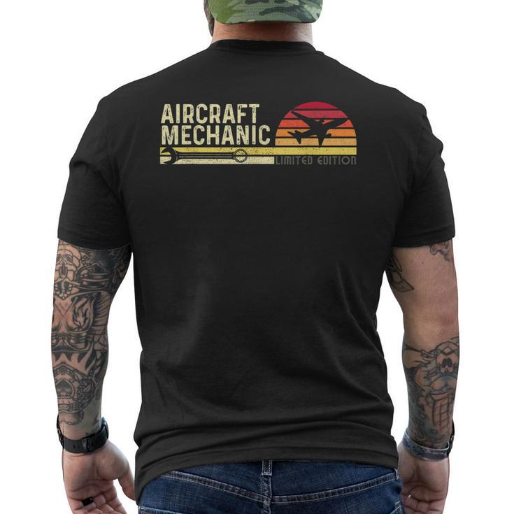Aircraft Mechanic Limited Edition Airplane Aviation Lover Mens Back Print T-shirt