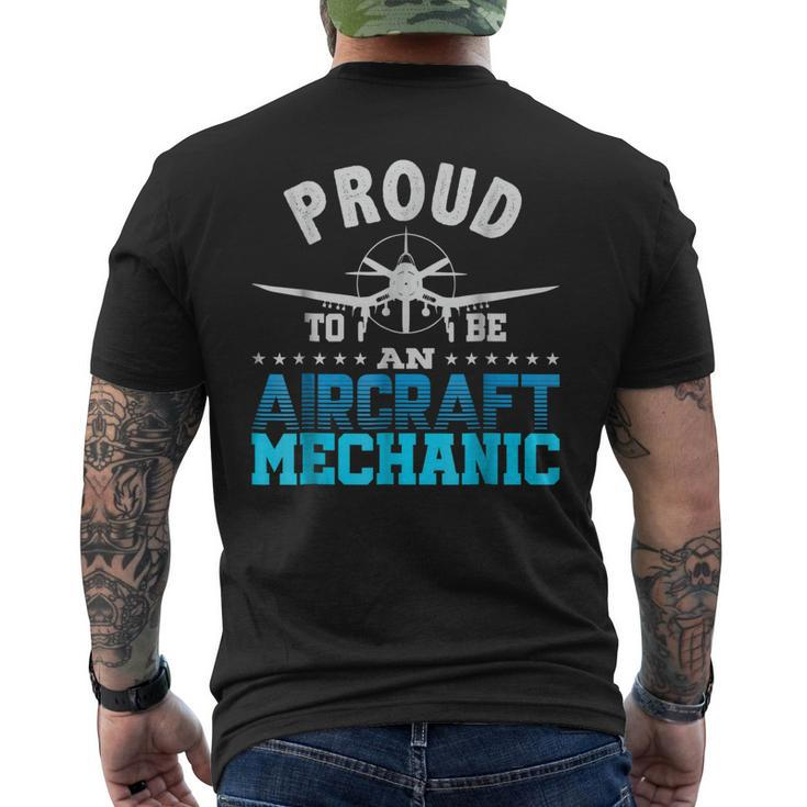 Aircraft MechanicAirplane Aviation Engineer Gift Mens Back Print T-shirt