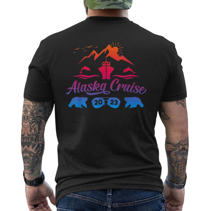 Alaska Cruise 2023 Family Summer Vacation Travel Matching Men's Back Print T-shirt