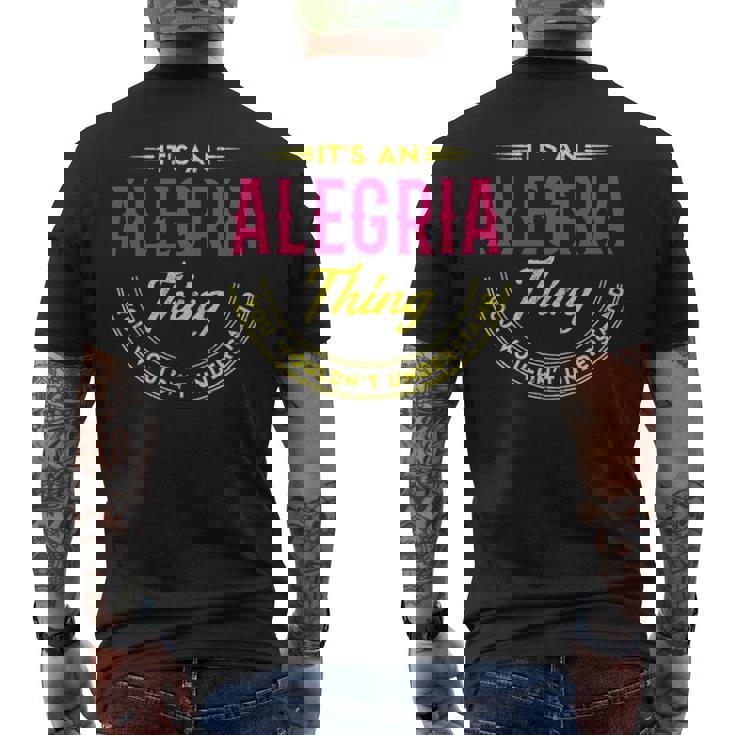 Alegria Shirt Personalized Name Gifts With Name Alegria Mens Back Print T-shirt
