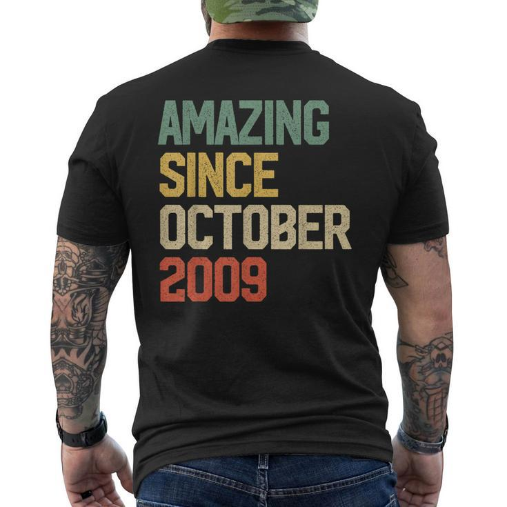 Amazing Since October 2009 10 Years Old 10Th Birthday Men's Back Print T-shirt