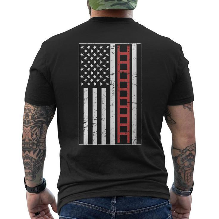 American - Fire Department & Fire Fighter Firefighter Men's T-shirt Back Print