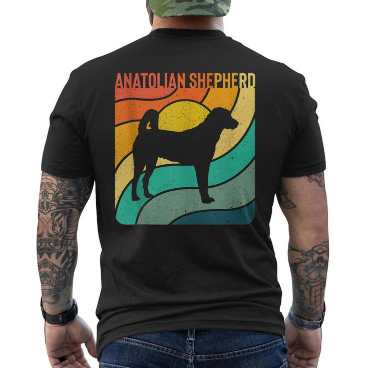Anatolian Shepherd Vintage Retro Dog Mom Dad V2 Men's T-shirt Back Print