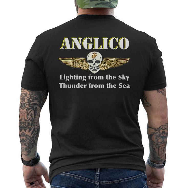 Anglico Eagle Globe Anchor Veteran T Men's Back Print T-shirt