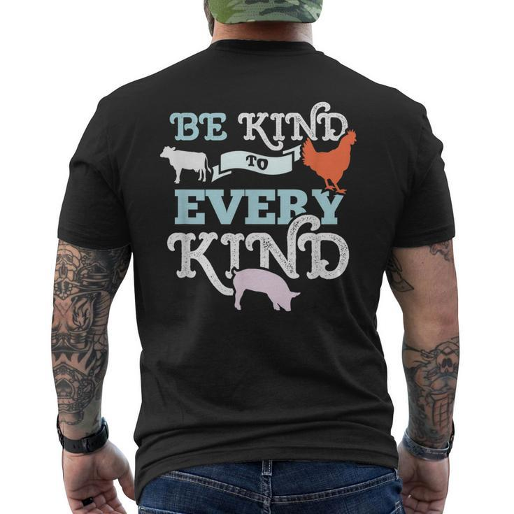 Animal Equality Vegans Fathers Day Dads Men's Back Print T-shirt