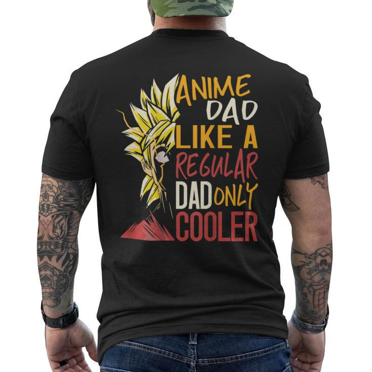Anime Dad Like A Regular Dad Only Cooler Back Print Bxswncp Men's Back Print T-shirt