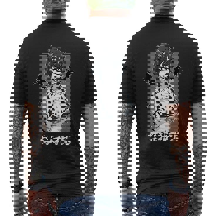 Anime Waifu Hentai Anime Lover Anime Girl Japanese Aesthetic Men's Back Print T-shirt