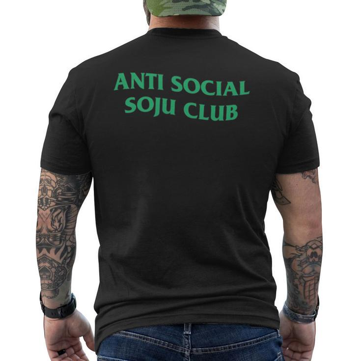 Anti Social Soju Club Abg Drinking Men's Back Print T-shirt