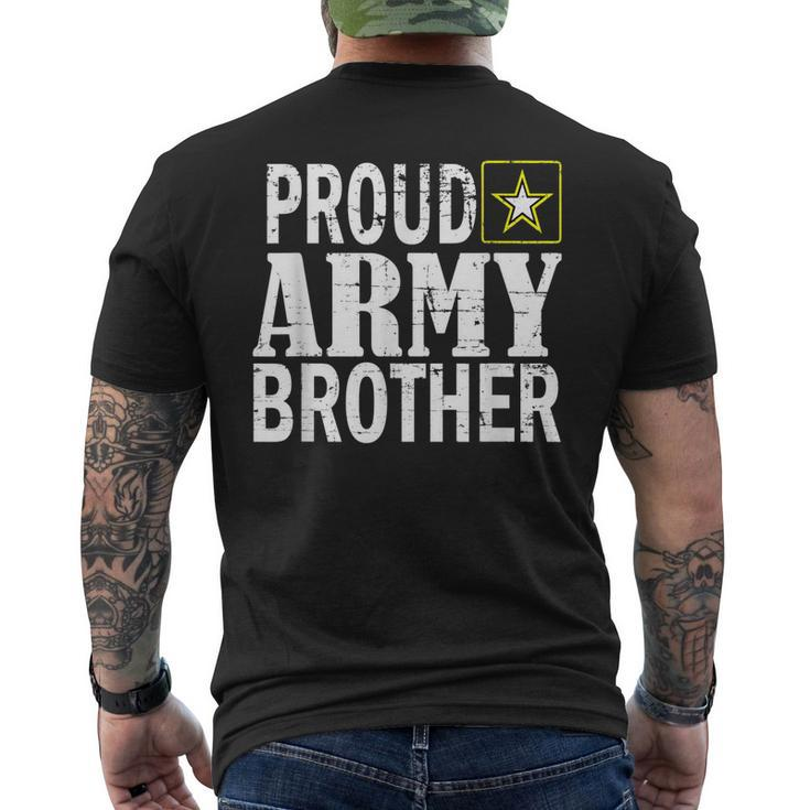 Army Brother Proud Army Brother T Men's Back Print T-shirt