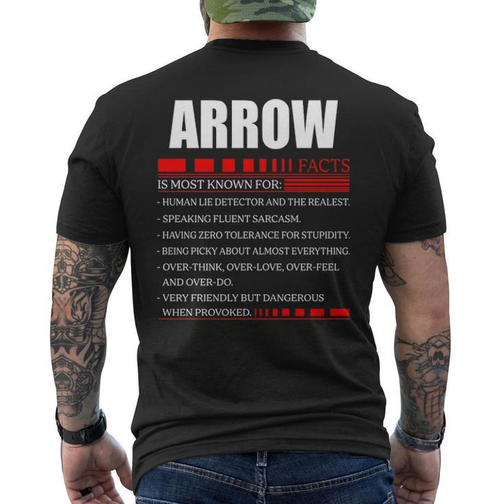 Arrow Fact Fact Arrow For Arrow Fact Men's T-shirt Back Print