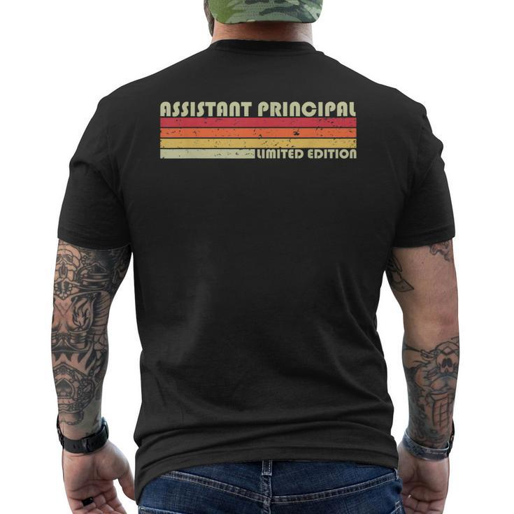 Assistant Principal Job Title Birthday Worker Idea Men's T-shirt Back Print