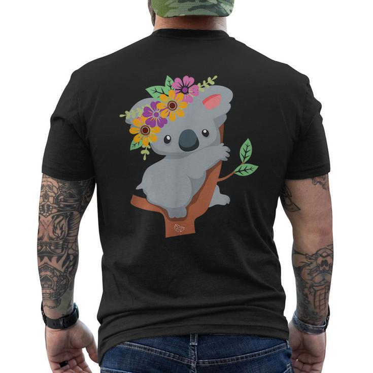 Australian - Cute Koala Bear Men's Back Print T-shirt