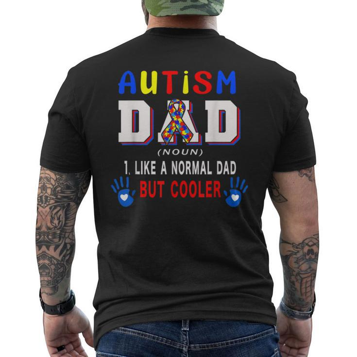 Autism Dad Definition Cooler Proud Autism Awareness Family Bbkfyym Men's Back Print T-shirt