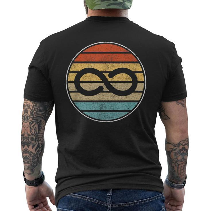 Autism Rights Retro Vintage Infinity – Autism Awareness Men's T-shirt Back Print