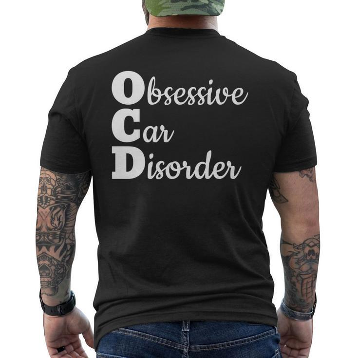 Auto Mechanic  Obsessive Car Disorder Love Cars Mens Back Print T-shirt