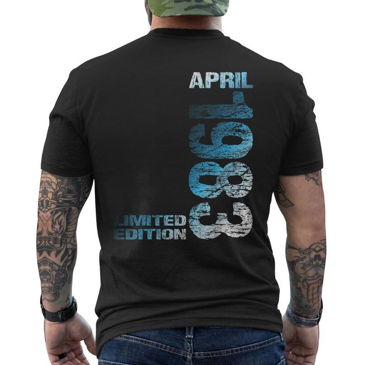 Awesome Since April 1983 40Th Birthday Born 1983 Men's Back Print T-shirt