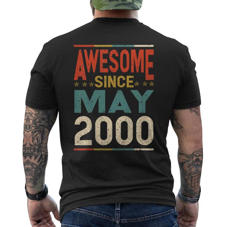 Awesome Since May 2000 Shirt 2000 19Th Birthday Shirt Men's Back Print T-shirt