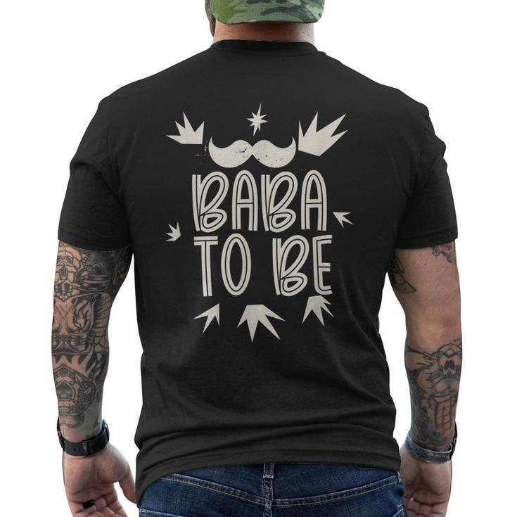 Baba To Be Dad Arabic Father Persian Daddy Papa Fathers Day Men's Back Print T-shirt