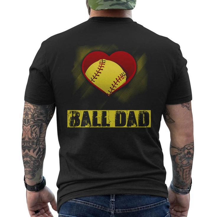Ball Dad V2 Men's Back Print T-shirt