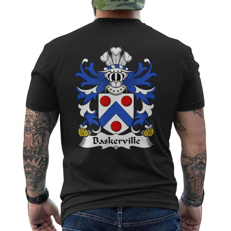 Baskerville Coat Of Arms Family Crest Mens Back Print T-shirt