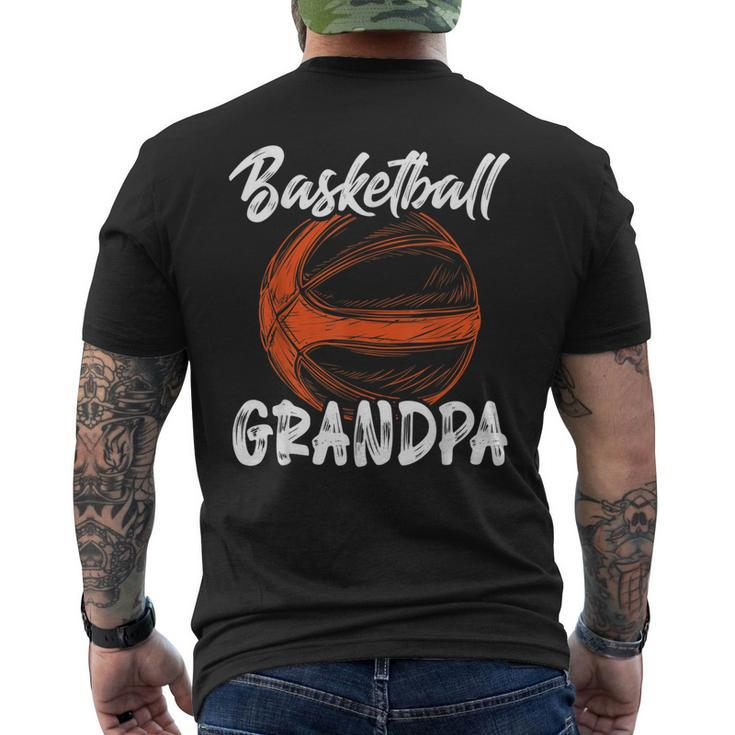 Basketball Grandpa Men Family Matching Basketball Ballers Men's Back Print T-shirt