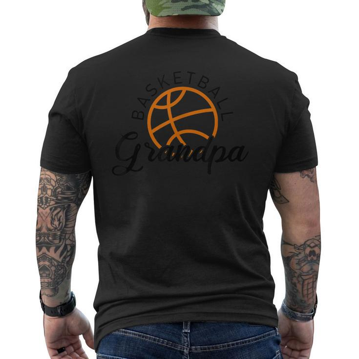 Basketball Grandpa Matching Family Basketball Lover Men's Back Print T-shirt