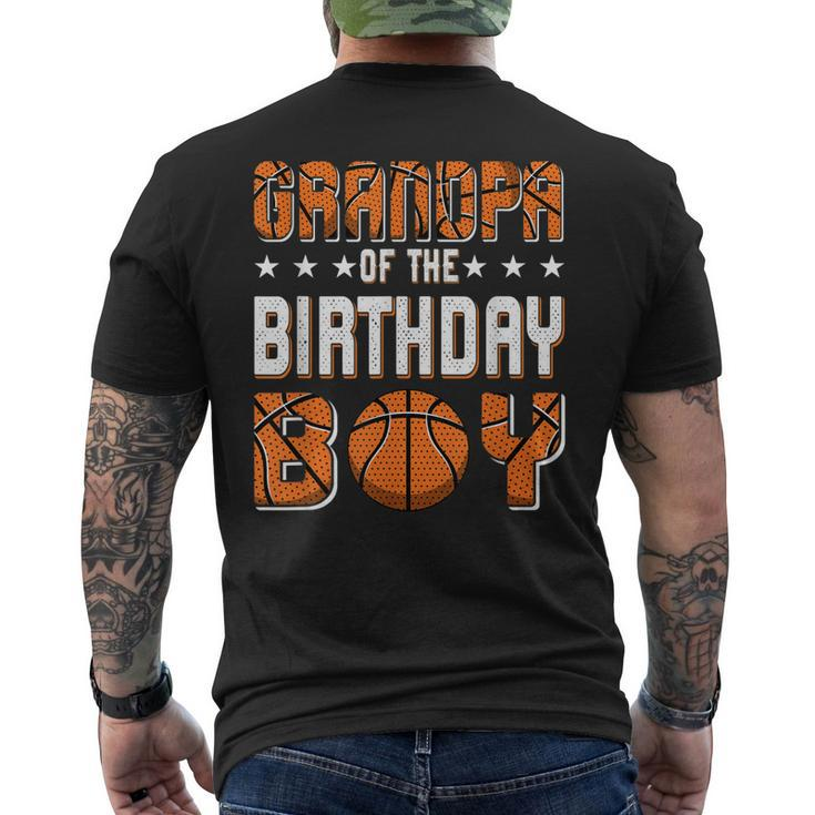 Basketball Player Birthday Grandpa Of The Birthday Boy Men's Back Print T-shirt